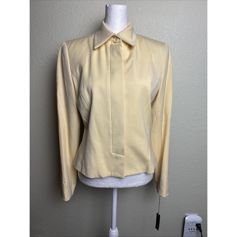 Fabrizio Gianni Yellow Blazer Jacket Size 6 NWT‎ USA